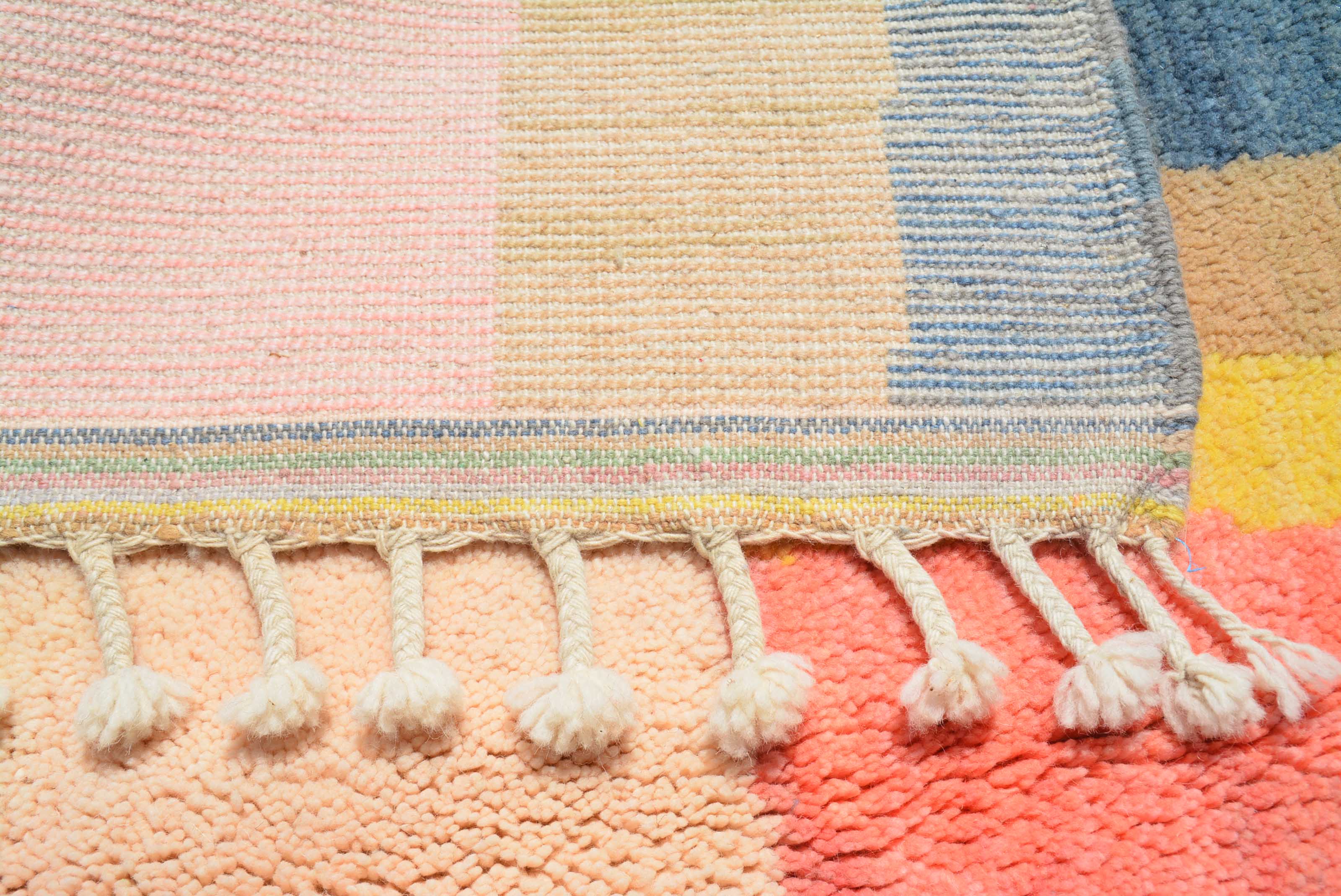  Jubilee: Handwoven Moroccan Wool Rug - Colorful Boho Rug - Illuminate Collective