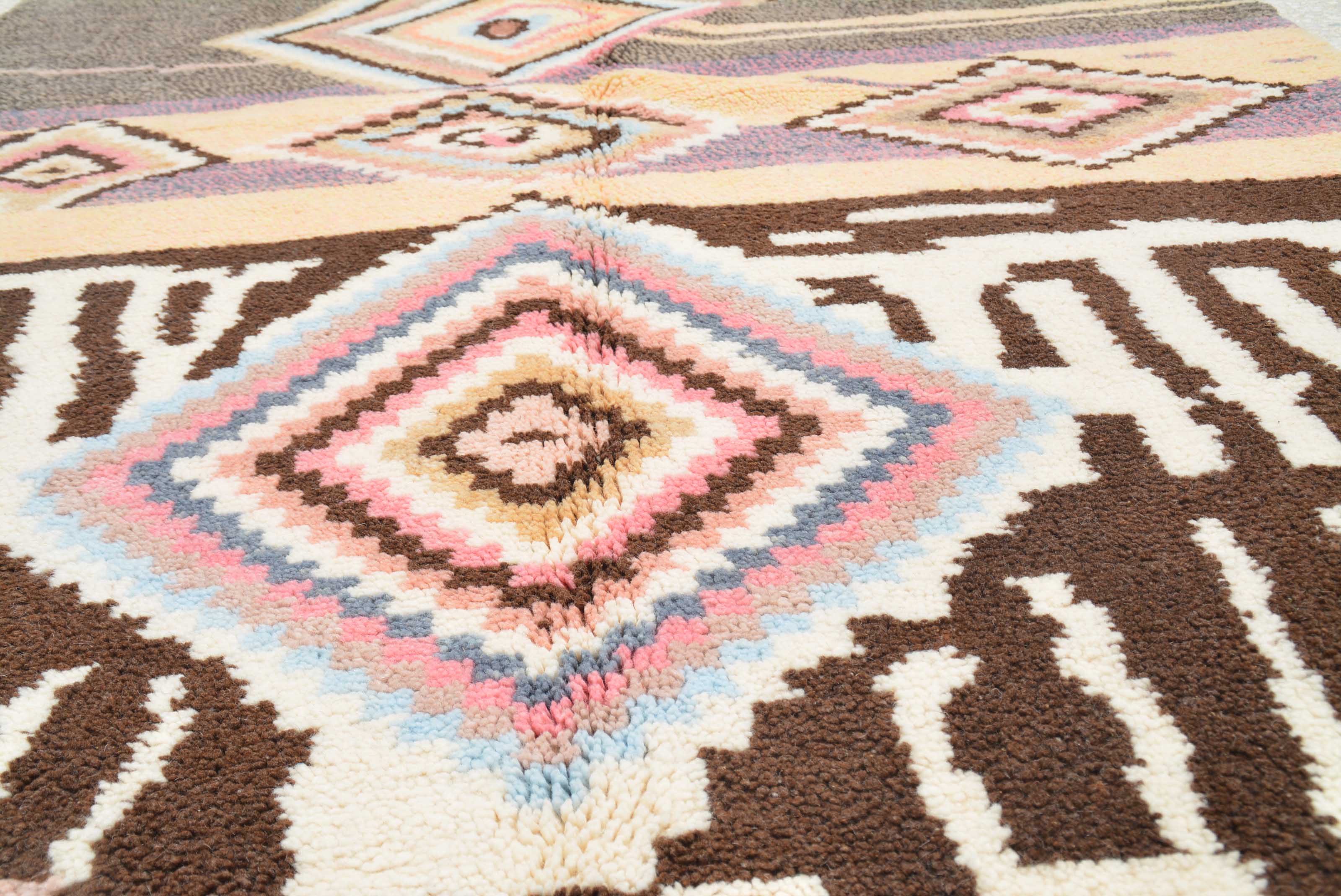 Moroccan Azure Bliss Rug - Blues Azilal Pattern | Illuminate Collective