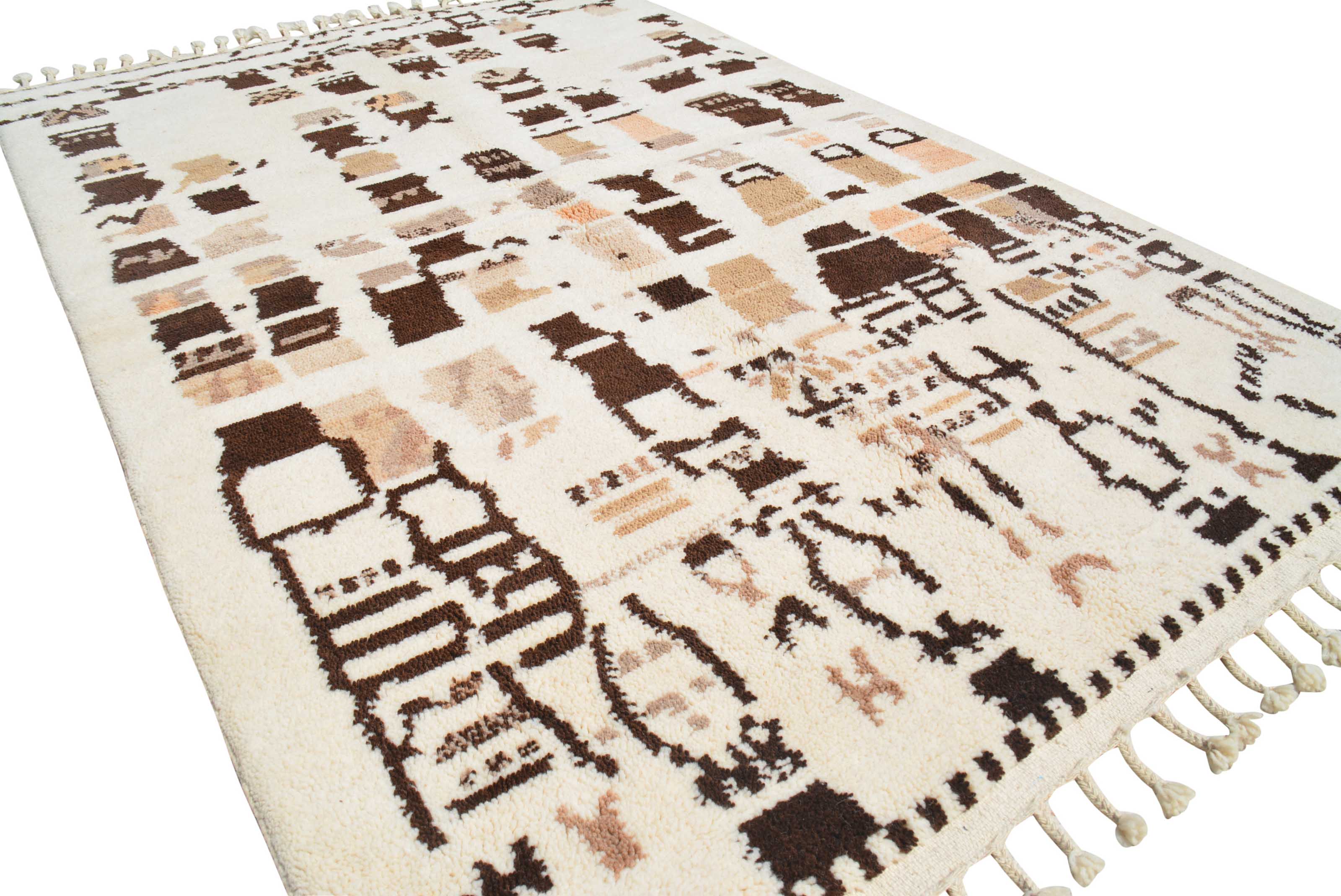 Nomad's Journey Handmade Moroccan Rug - Earthy Colors & Intricate Patterns | Illuminate Collective