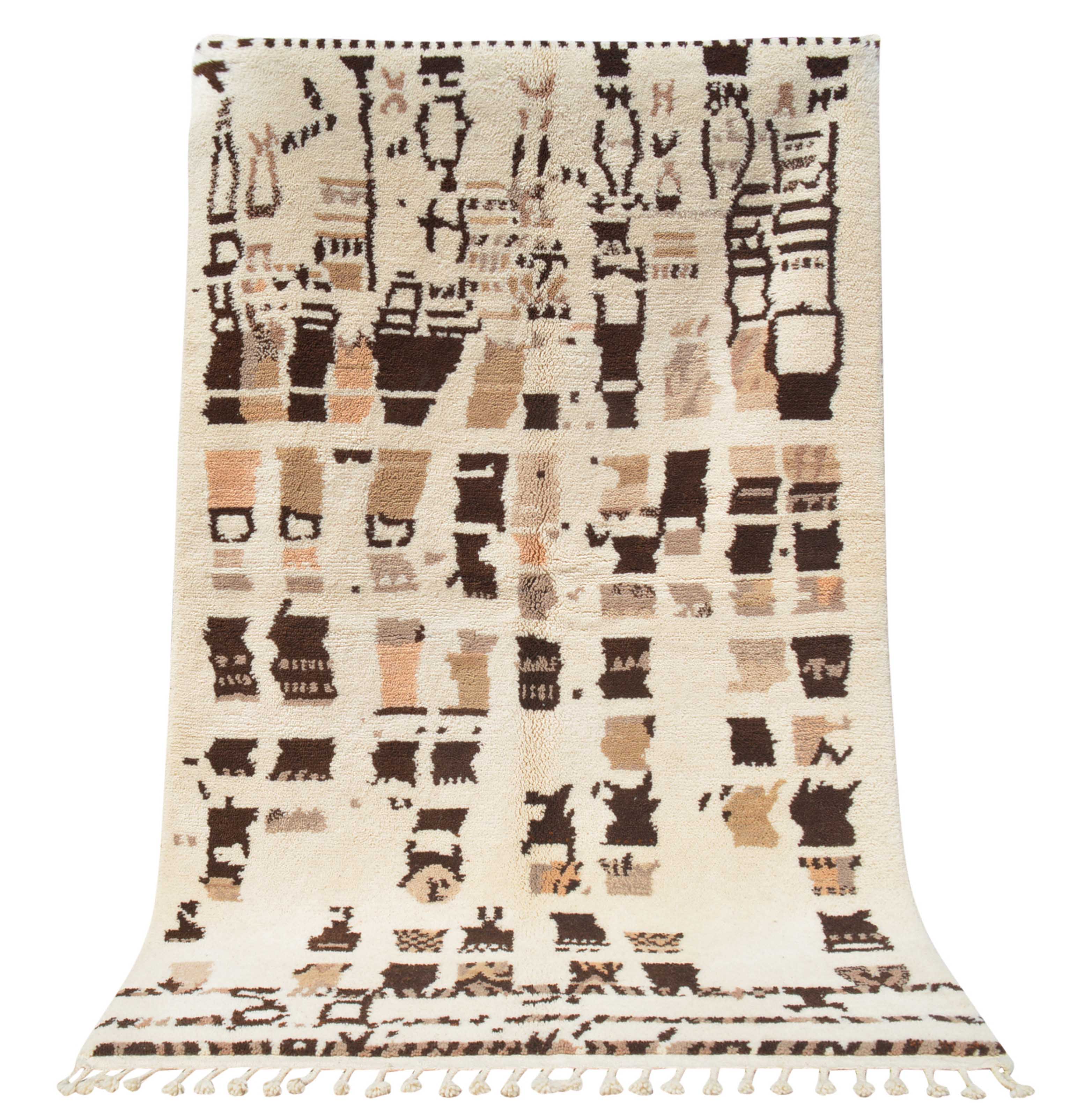 Nomad's Journey Handmade Moroccan Rug - Earthy Colors & Intricate Patterns | Illuminate Collective