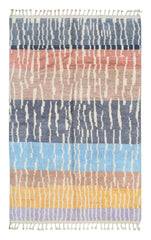 Rainbow Harmony Handmade Moroccan Rug - Vibrant Multicolor Design | Illuminate Collective