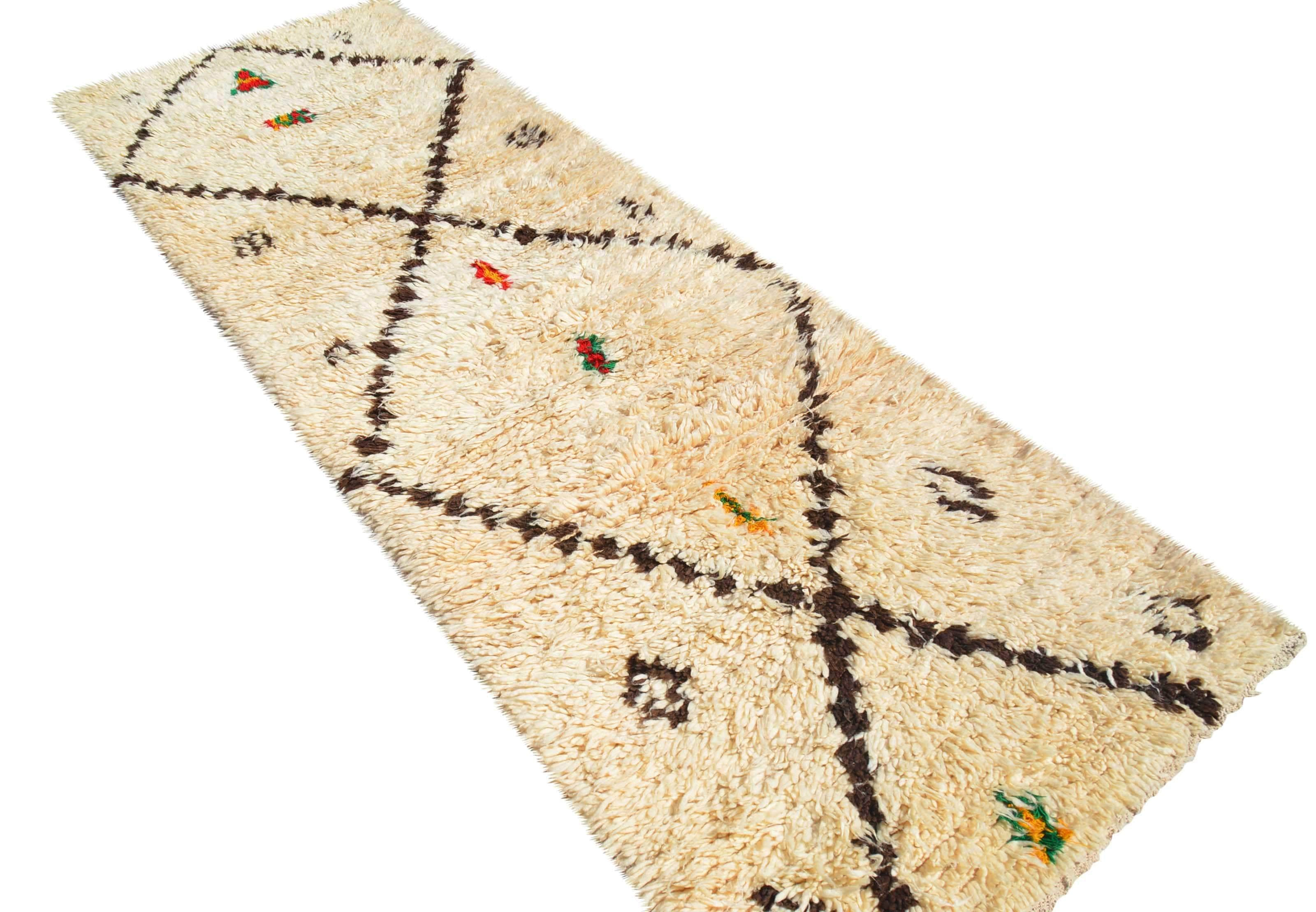 Vintage Wool Rug | Vintage Moroccan Rug  