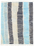 Moroccan Rug Blue Columns Handmade Rug I Moroccan outdoor rugs Illuminate Collective