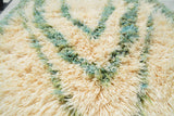 Moroccan Rug Green shaggy Handmade Moroccan Rug Illuminate Collective